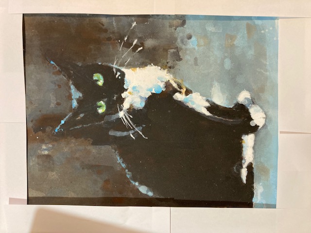 Pet Portraits and Landscape Paintings - Nuttall Art - Felix the Cat