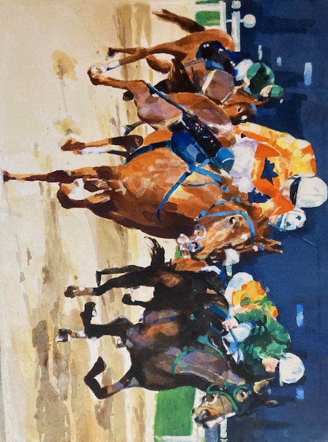 Pet Portraits and Landscape Paintings - Nuttall Art - At the Races